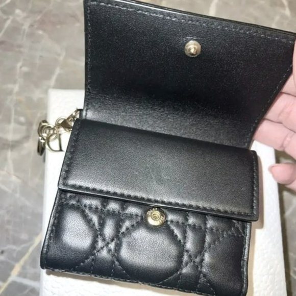 LADY DIOR LEATHER WALLET - Picture 1 of 10